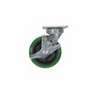 Vestil Green High-Tech Non-Marking Swivel With Brake Polyurethane 6x2 Caster CST-F40-6X2DT-SWB